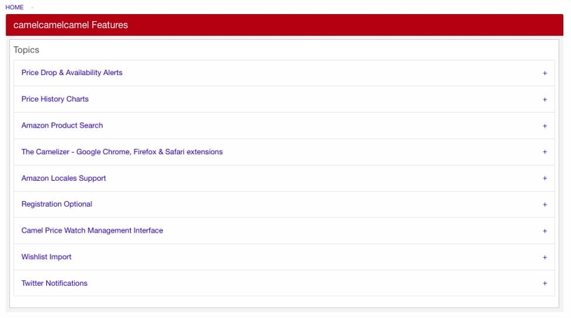 camel camel camel features