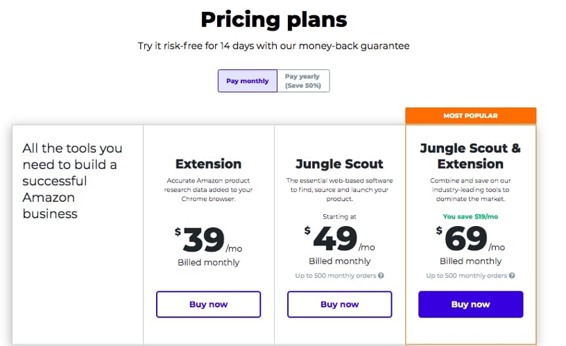 pricing of jumpsend