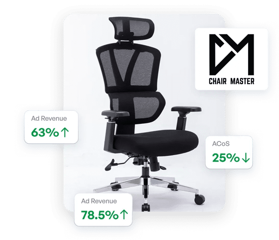 Chair Master ad revenue growth with SellerApp